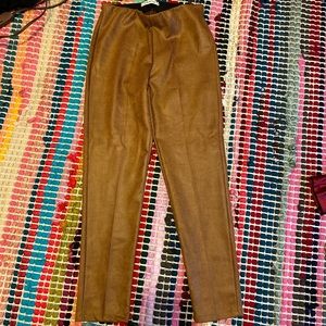 Animal Skin Faux Suede Pants